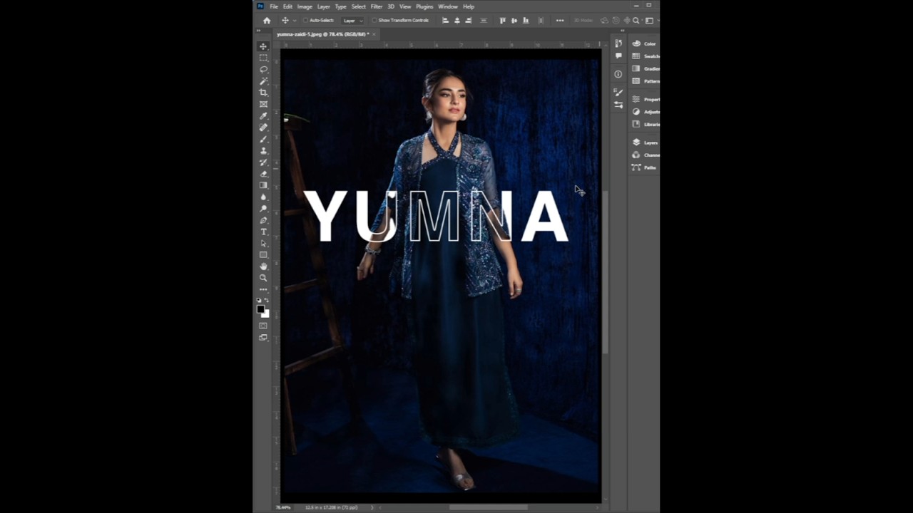 Photoshop 2025 | Outline Text Effect Tutorial #Photoshop