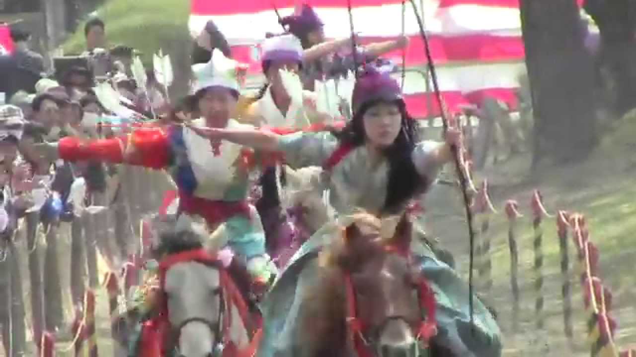 桜流鏑馬・女流騎手ダイジェスト2014.Sakura Yabusame-female jockey.