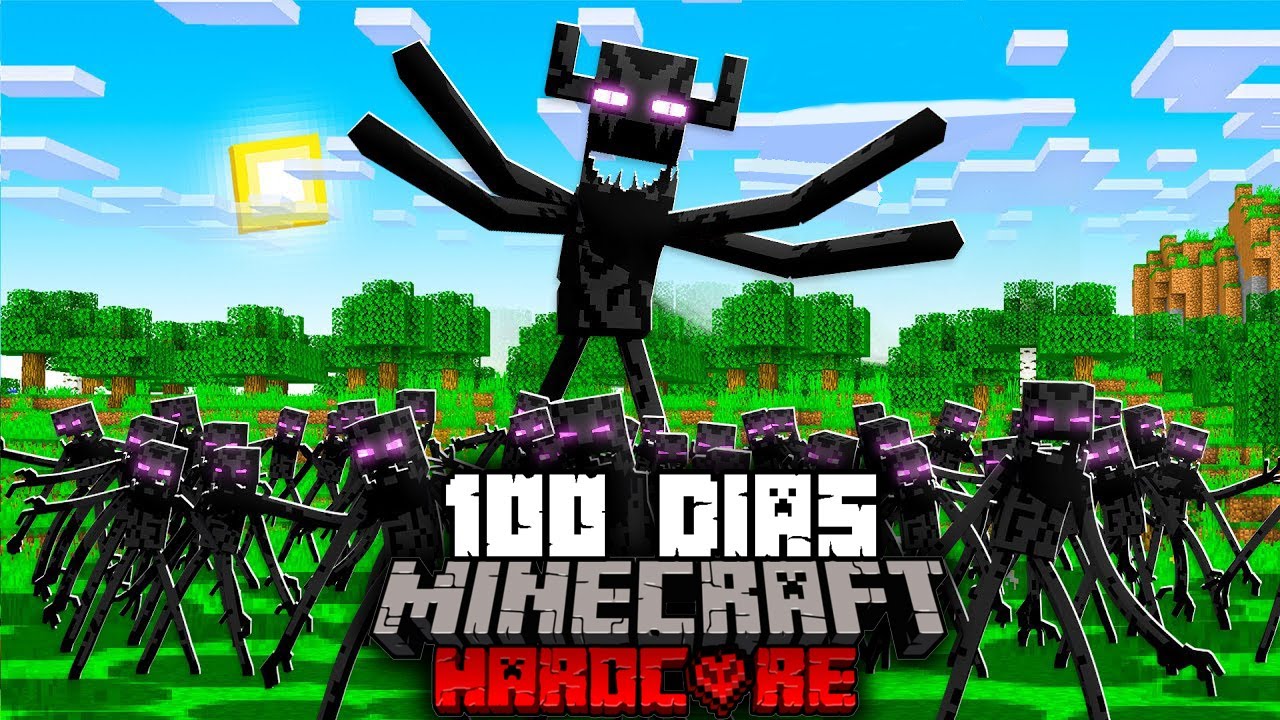 🟥Sobreviví 100 Días en un APOCALIPSIS de ENDERMAN en Minecraft HARDCORE...Esto fue lo que Pasó