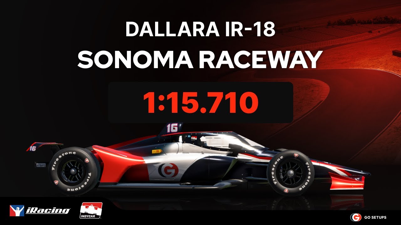 iRacing | Dallara iR18 - Sonoma Raceway - INDYCAR Series - 2025 S4 Week 8 | Hotlap