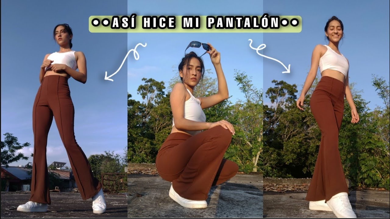 ¿Como hacer un pantalón acampanado o pierna ancha?- Aesthetic✨ LES VA A ENCANTAR!!😍