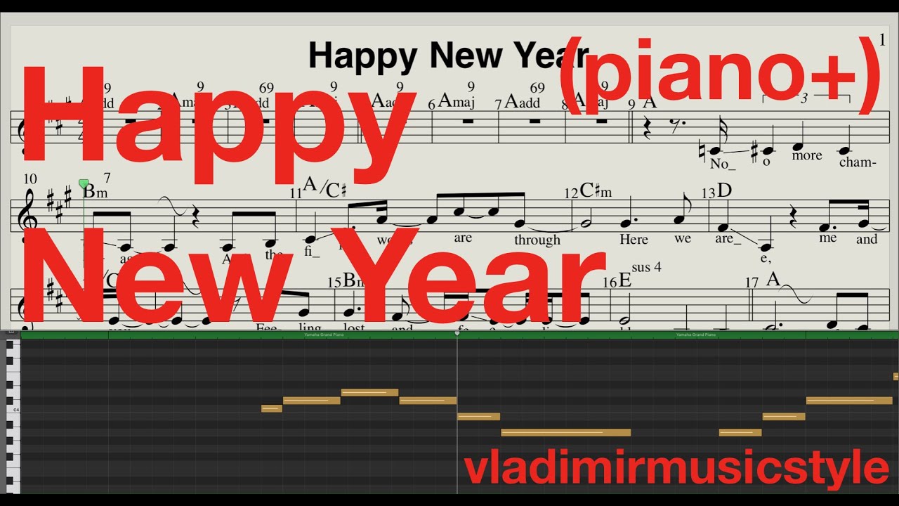 Happy New Year (piano+) ABBA