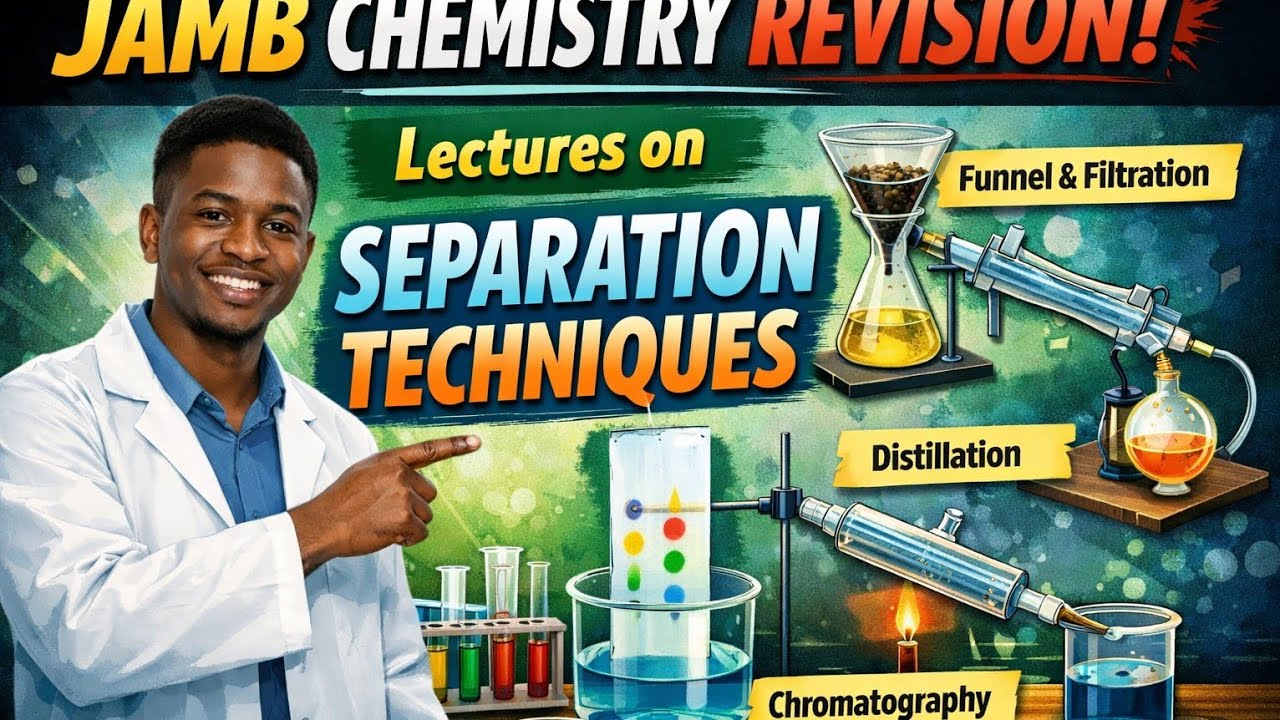 JAMB CHEMISTRY REVISION: Lecture note on Separation techniques and Purification of Substances 
