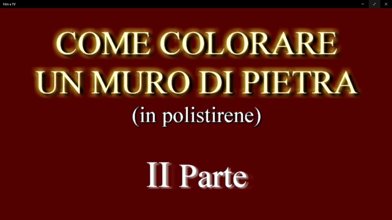 TUTORIAL 6: Colorazione muro in pietra in polistirene - II Parte