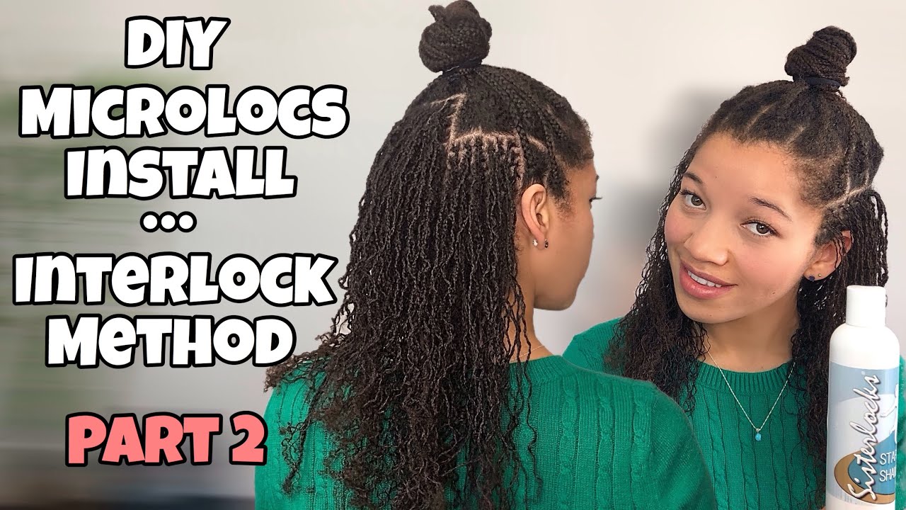 Установка Microlocs своими руками | Метод блокировки | Starter Locs | Часть 2