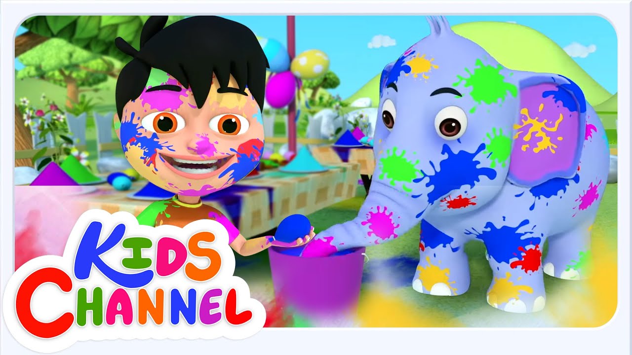Holi Aayi Song, होली आई, Dhulivandan Cartoon Song for Kids by Tinku Tv