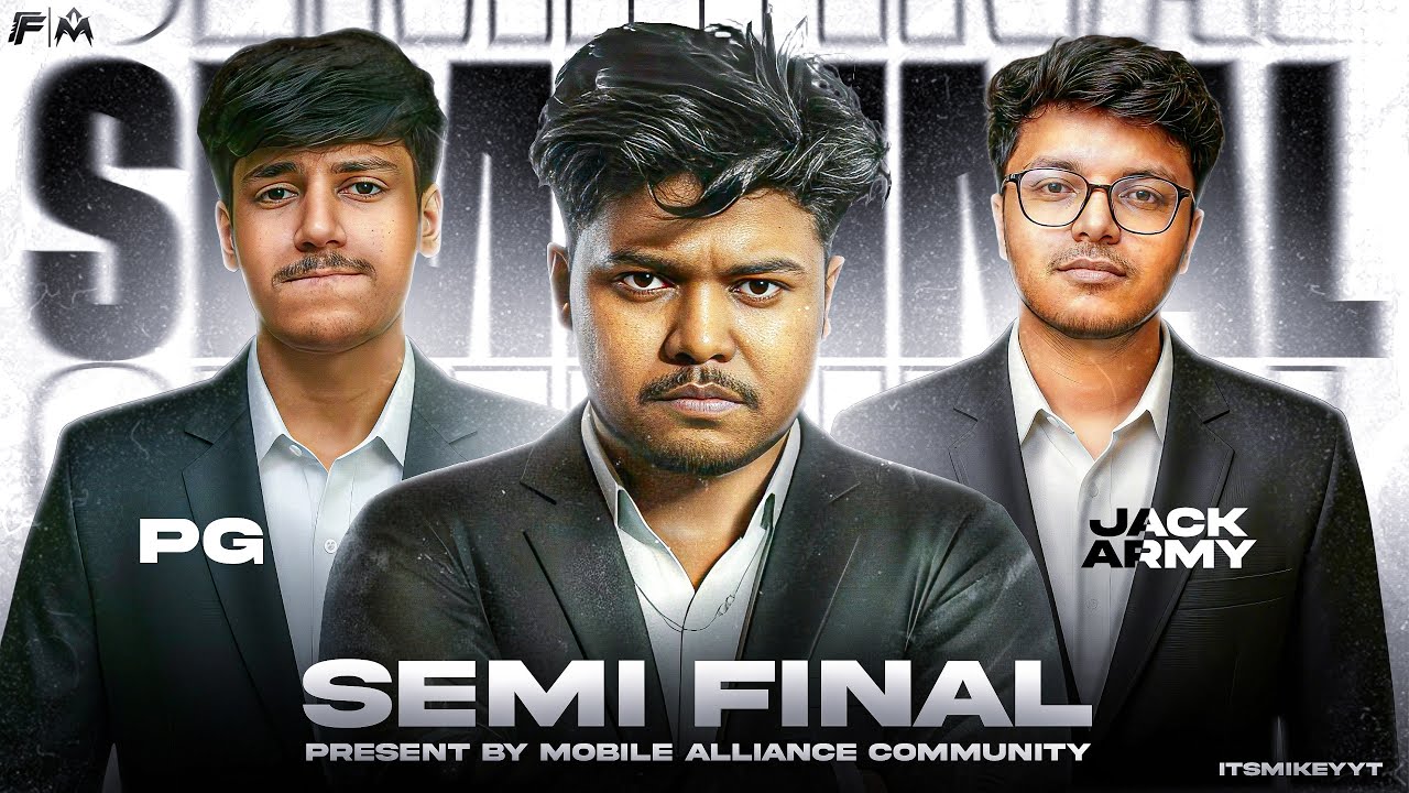 🔴MAC INDIA CUP 2026 | SEMIFINALS | PG VS JACK ARMY - ITSMIKEYT #freefirelive