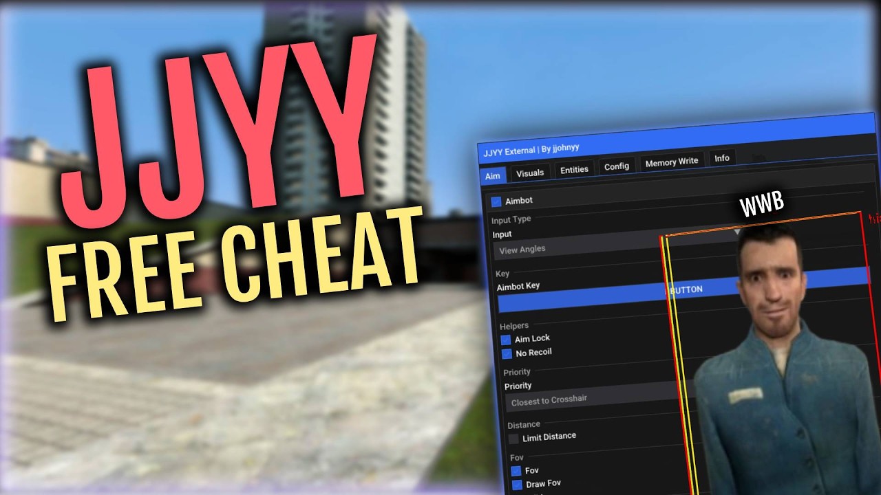 JJYY для Garry's Mod — БЕСПЛАТНЫЙ чит | Аимбот, ESP, BHOP и многое другое