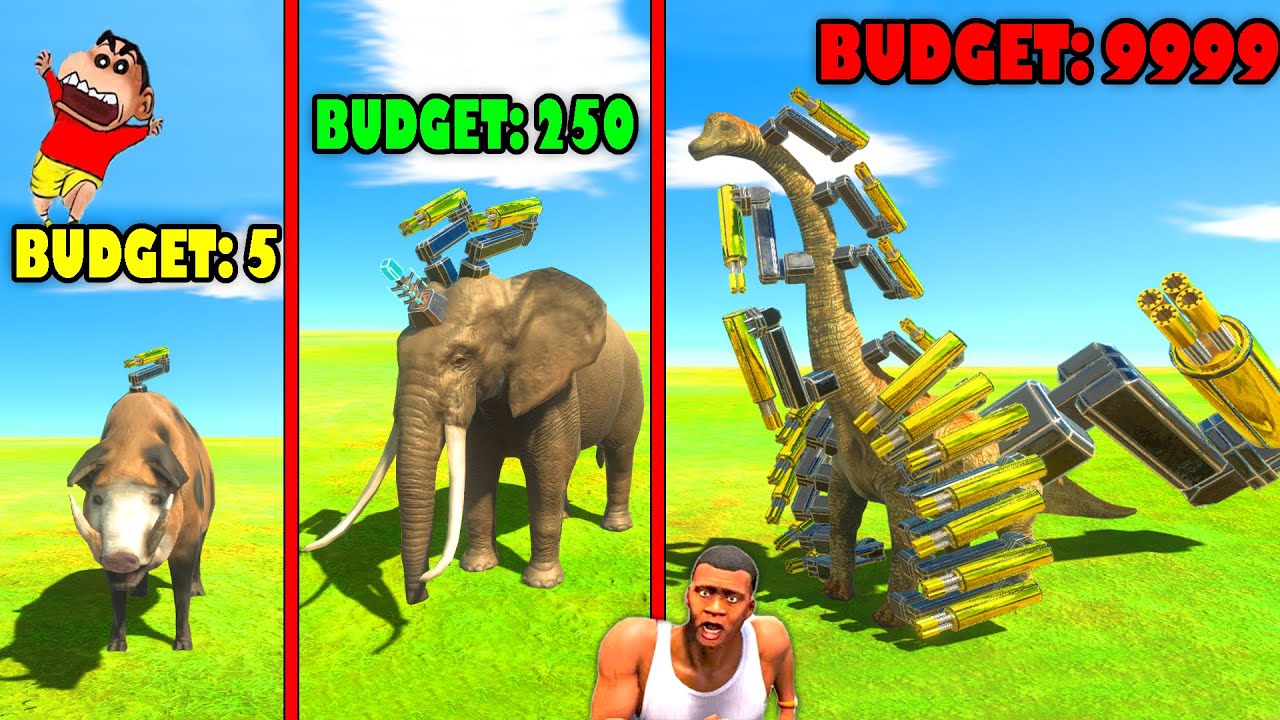 BUDGET MYSTERY SPIN BATTLES LIVE UPGRADE with SHINCHAN vs CHOP vs AMAAN-T in Animal Revolt Battle