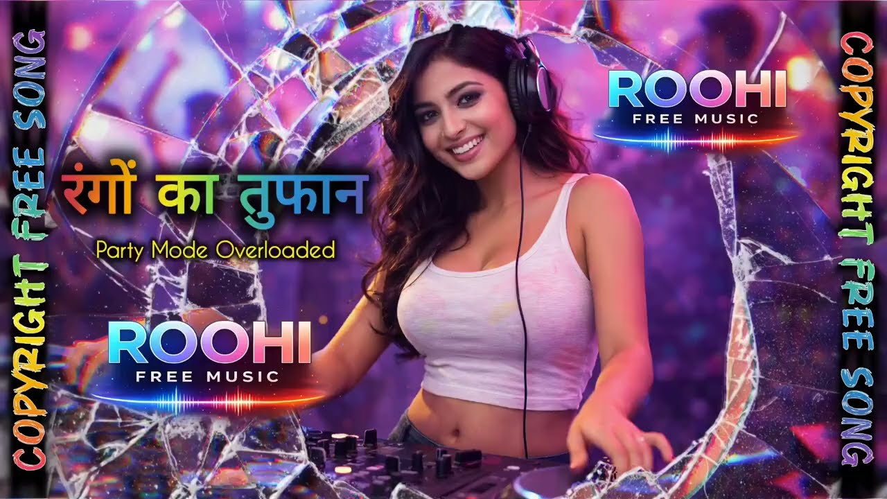 Rangon Ka Toofan 🎨 रंगों का तूफ़ान || Copyright Free Song ~ Holi Party Song 2026 || Roohi Free Music