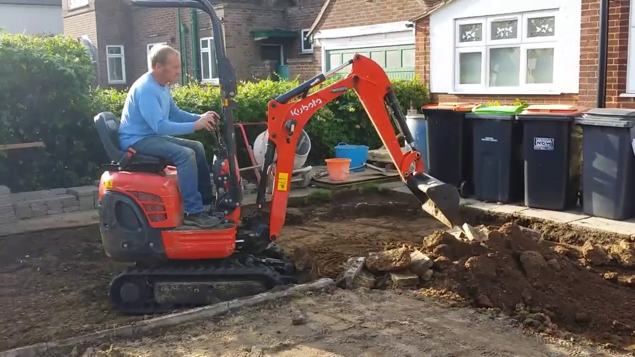 Robert Hughes Garden Landscaping and Construction - Mini Digger Hire Video