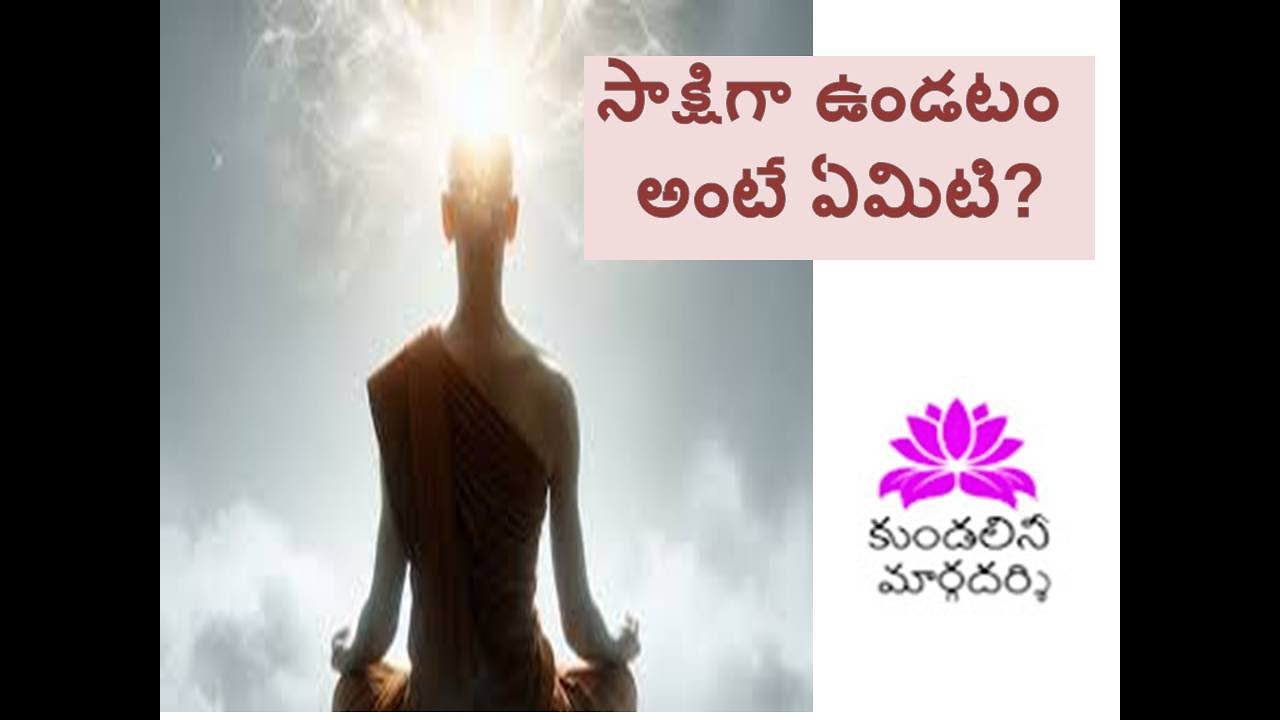 కుండలిని/ ఆద్యాత్మిక జాగృతి, ప్రాణ పునీతం అగుట, షట్చక్రాలు, చిత్ శక్తి, సాక్షిగా ఉండుట/WITNESS STATE