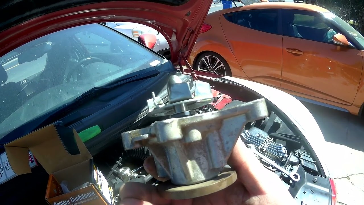 2013 Hyundai Veloster 6spd Turbo  replacing the water pump, pulley, belt and thermostat