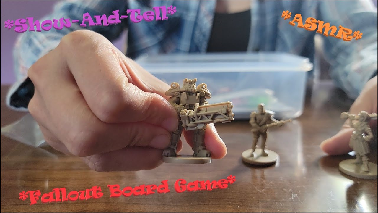 Fallout The Board Game Show-And-Tell ASMR (Soft-Spoken) *Cards, Paper, Cardboard, Plastic)