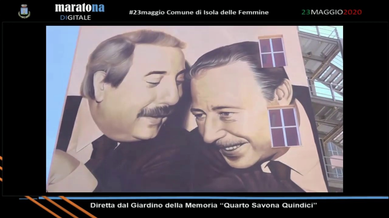 #MaratonaDigitale23maggio dal giardino della memoria 