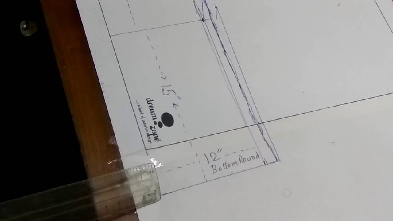 How to cut churidar bottom with tailoring guru