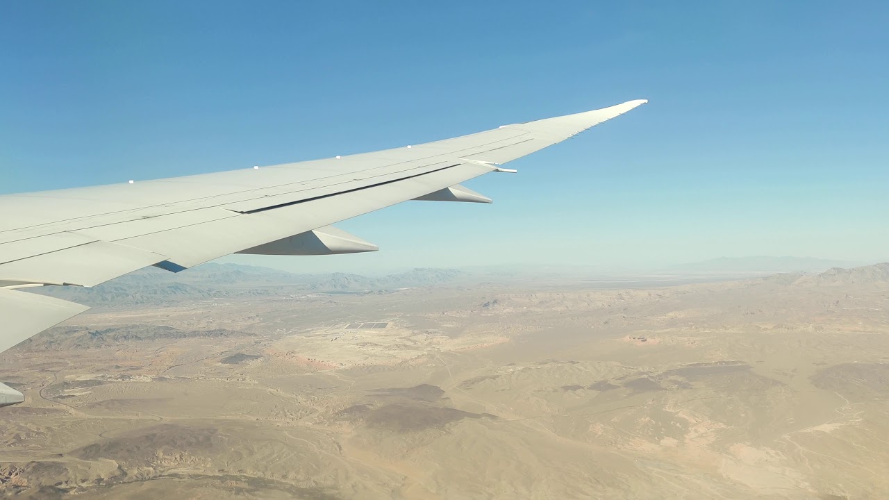 Amazing view KLM Boeing 787-9 landing 4k at Las Vegas airport