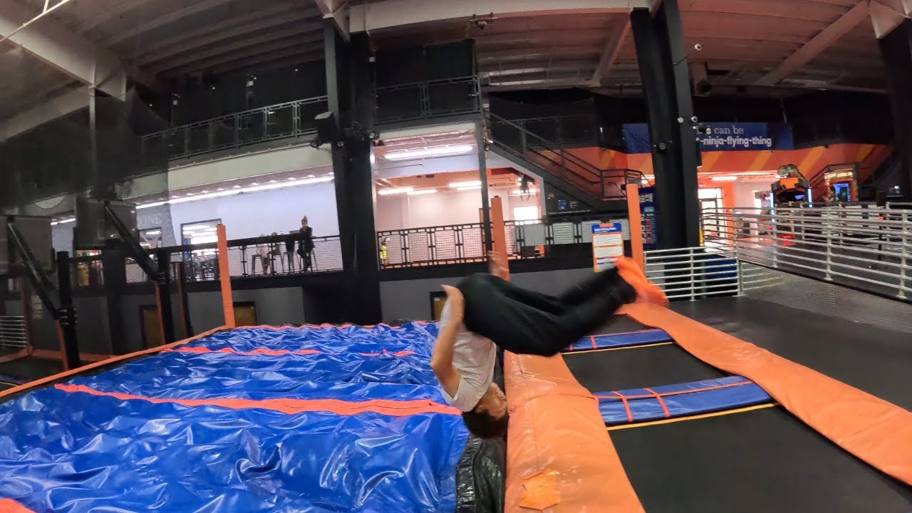 Goofing Off At A Trampoline Park!