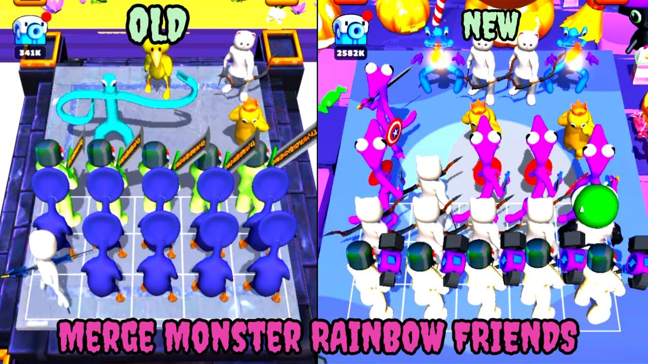 New Merge Monster Rainbow Friends vs Old Merge Monster Rainbow Friends Android Gameplay