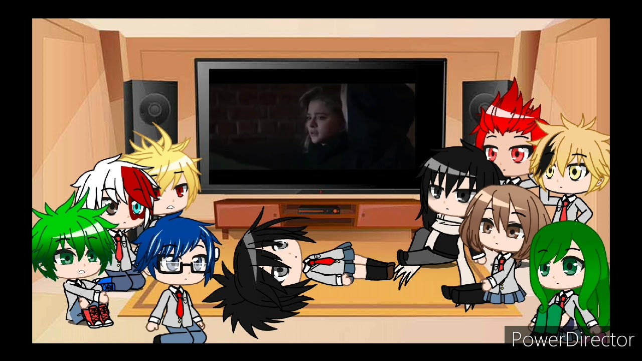 bnha reacciona trailer de terror