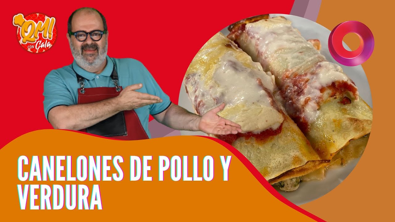 Canelones de pollo y verdura