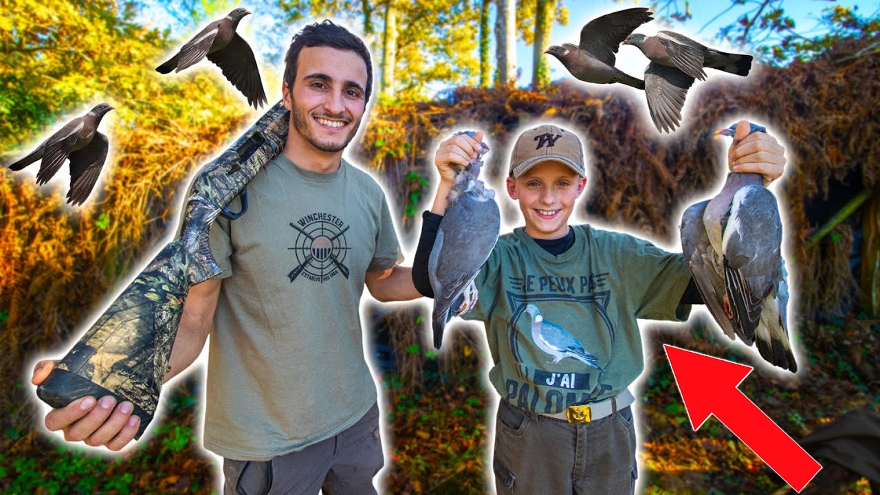 Je Chasse les Palombes avec un Abonné de 12 Ans !  Une journée magique !