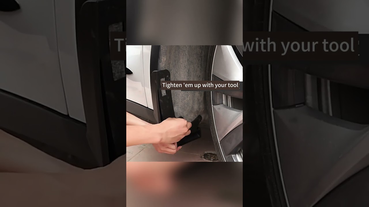 How to Install Tesla Mud Flaps - Easy Step-by-Step Guide!  #tesla #automotive #gadget #installation