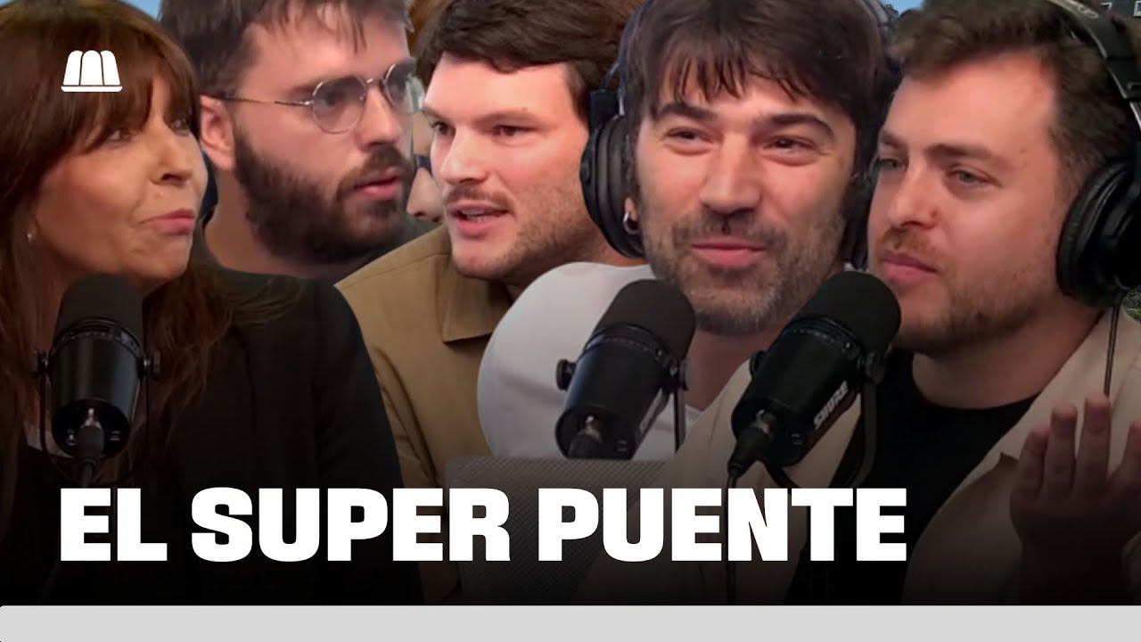 SUPERPUENTE Silvia Mercado, Rosendo Grobocopatel y Luca Bonfante con Pedro Rosemblat y Nico Guthmann