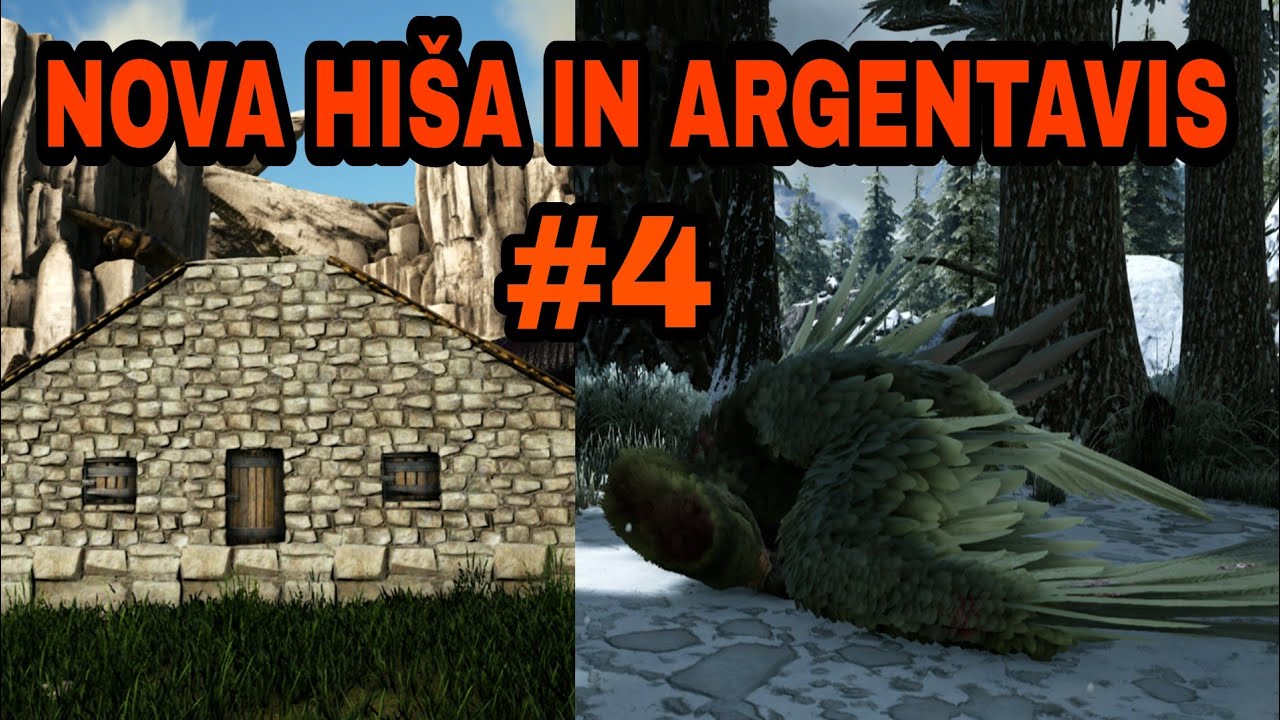 Nova hiša in argentavis / #4 ARK [SLO]