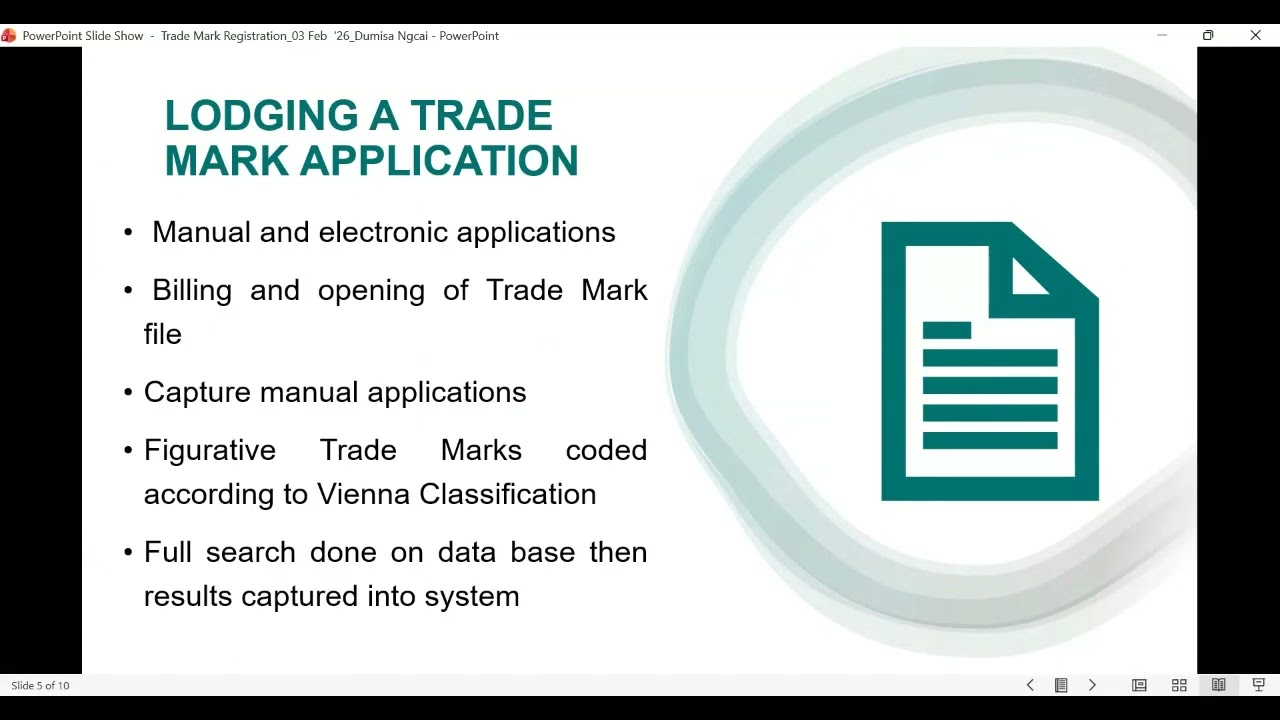 Registration of Trade Marks
