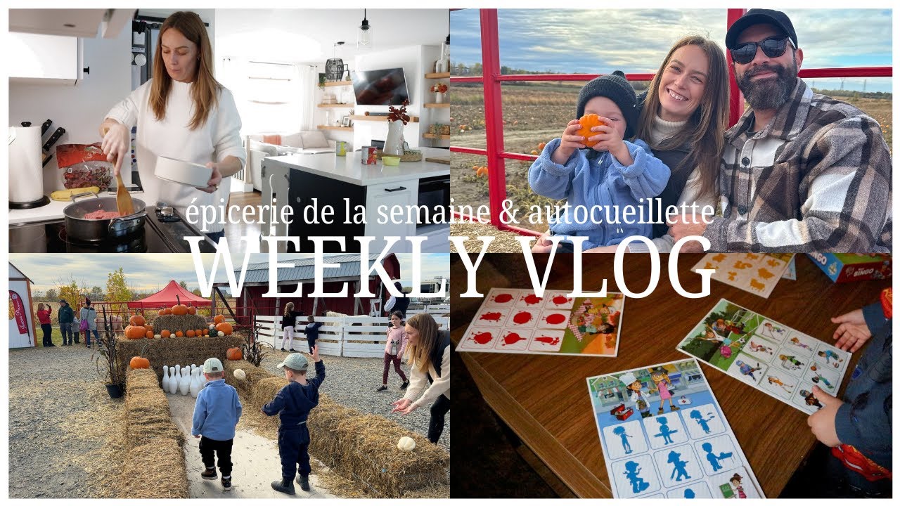 Cueillette de citrouilles, recette d'automne, haul épicerie & jeu de société - Vlog | Carole Anne B