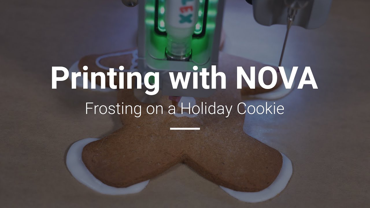 Voltera NOVA: Printing Frosting on a Holiday Cookie