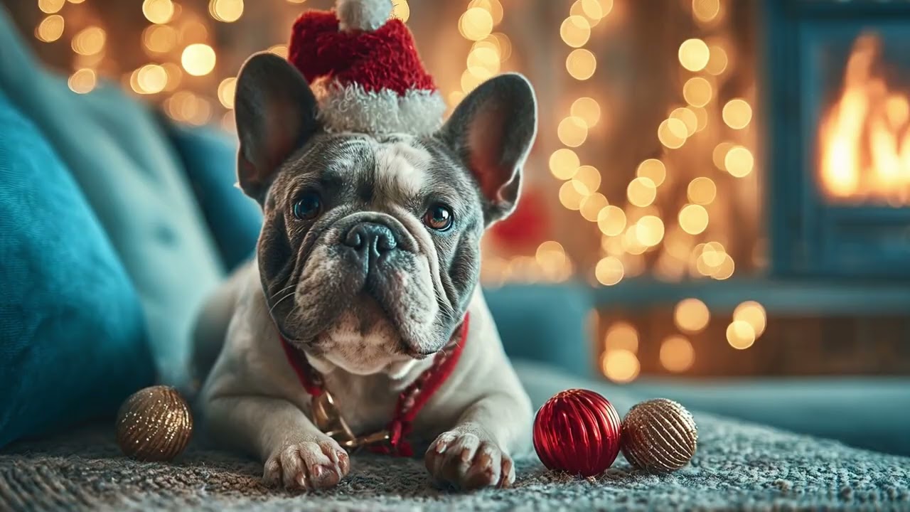 Cozy Christmas Jazz with Cute Cats & Dogs by the Fireplace 🎄🐾 | Relaxing Holiday Ambience