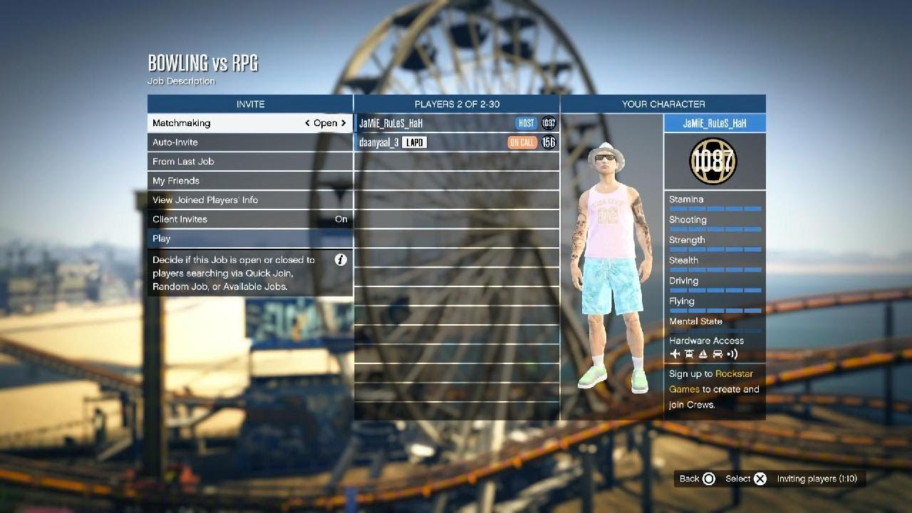 GTA 5 playing my bowling vs rpg job