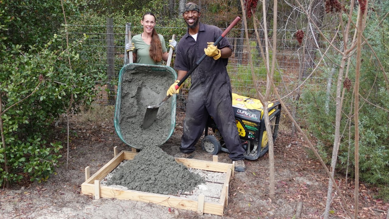Pouring The Concrete Pad For The Generator That Powers Our Entire Homestead House | E.p. 26