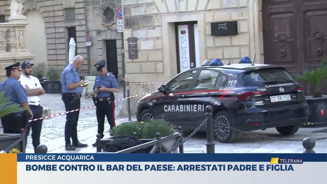 Bombe contro il bar del paese: arrestati padre e figlia