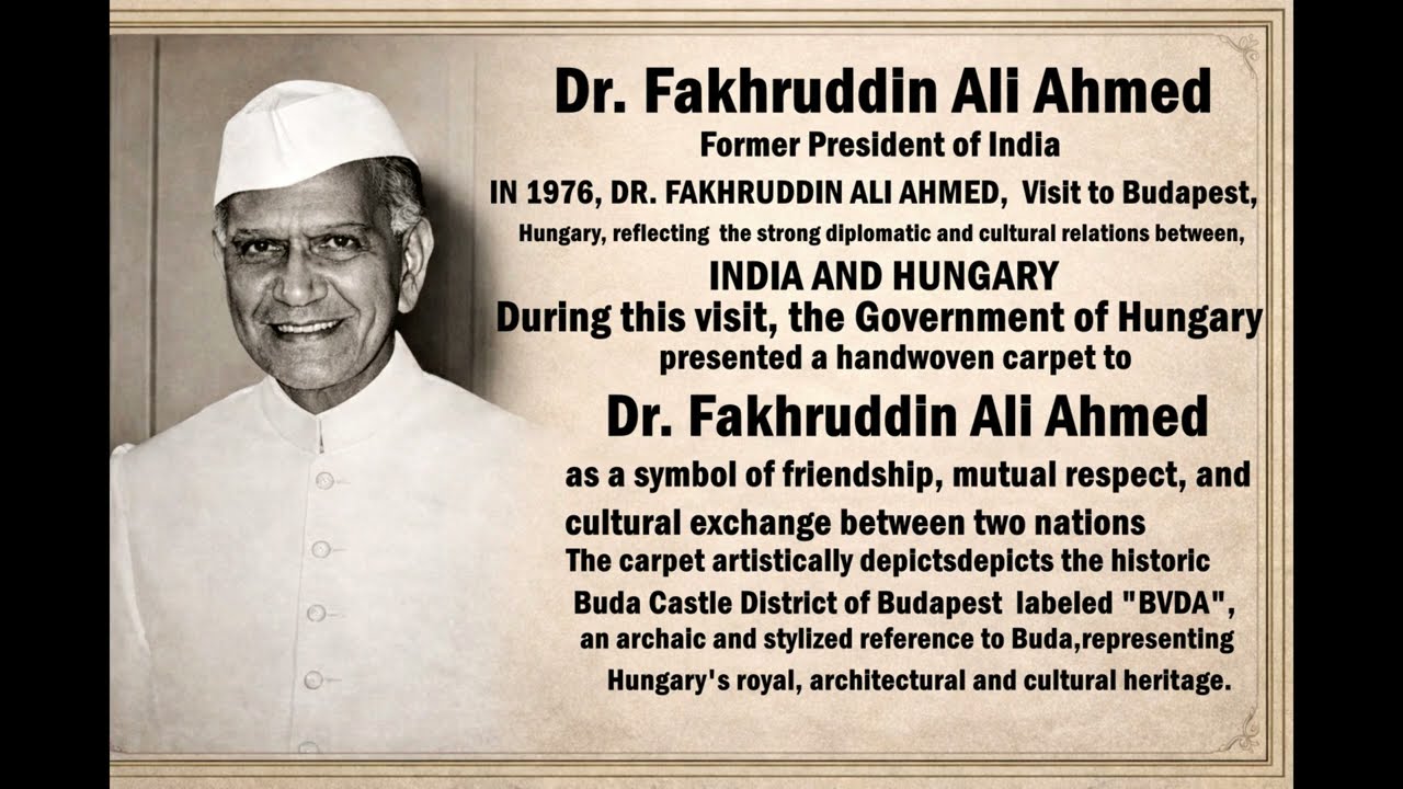 Historical Carpet Restoration By R.C.R | Hungary Government Gift to Dr. Fakhruddin Ali Ahmed (1976)
