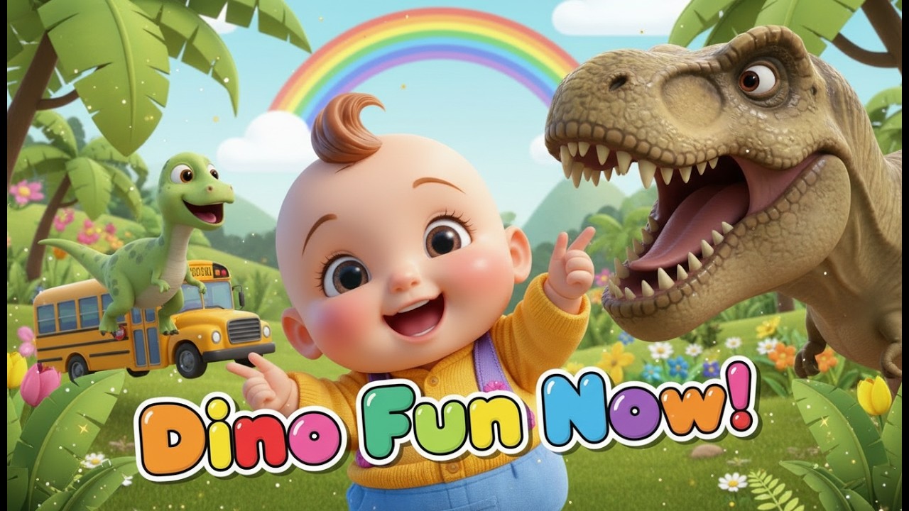Canción del Viaje en Autobús de Dinosaurios 🦕🚌 | Canciones infantiles en español | Baby Song Español
