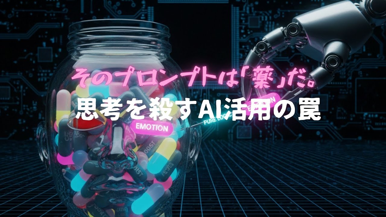 【和訳】【警告】AIを「精神安定剤」にする思考停止の大衆へ。戦略的協力者という欺瞞と、生存のための冷徹な演算。