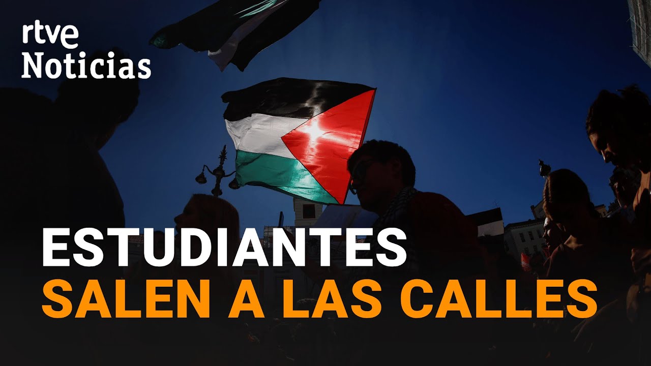 FLOTILLA A GAZA: ESTUDIANTES de toda ESPAÑA se MANIFIESTAN contra el 