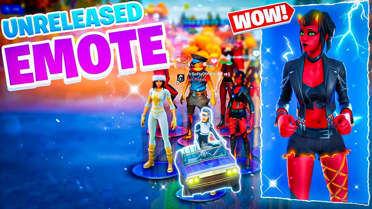 Joining Fortnite Lobbies Using Lil Bounce Unreleased Emote