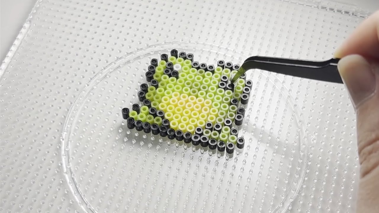ASMR / Fuse Beads Art / Pixel art - Froggy 🐸
