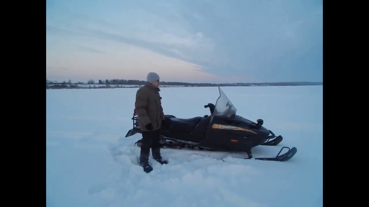 Снегоход Тайга 500 с форсированным двигателем. Тест.