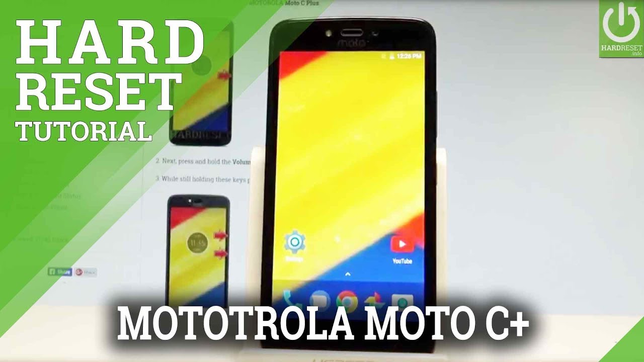 How to Hard Reset MOTOROLA Moto C Plus - Factory Reset Tutorial