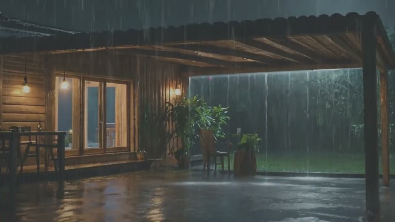 Cozy Car Sleep at Heavy Rain - Relax, ASMR, Rain Sounds For Relaxing Your Mind And Sleep Tonight