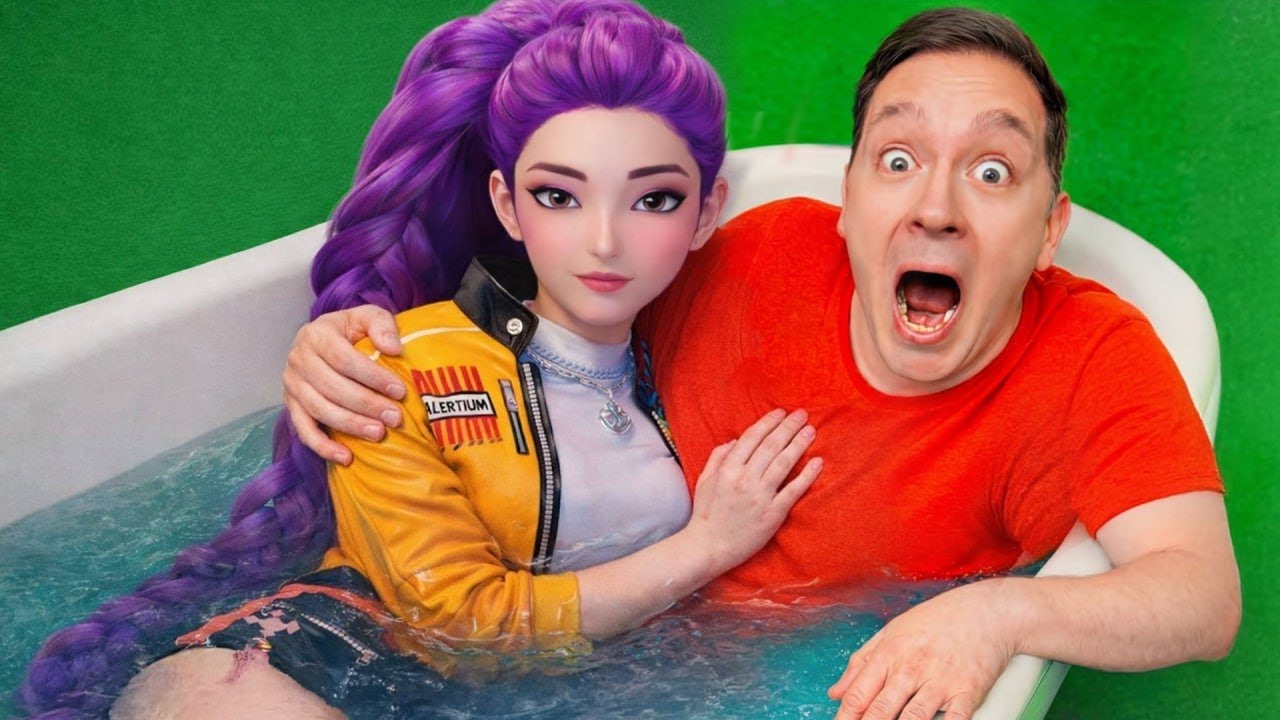 я кинул в ванну ВСЕ БОМБОЧКИ KPOP DEMON HUNTERS в 3:00 НОЧИ !!
