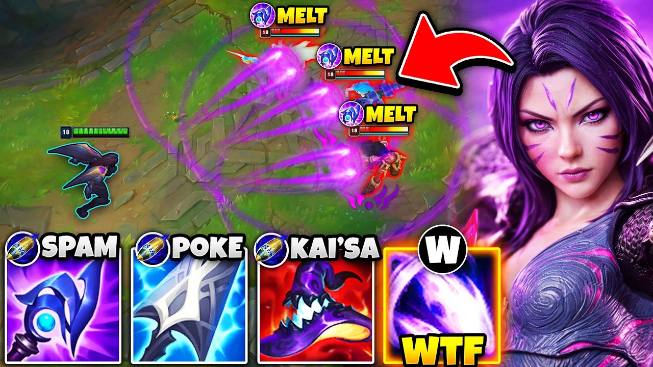 This brainless Kai'Sa build is the most fun I've had all week (SPAM POKE WITH W)