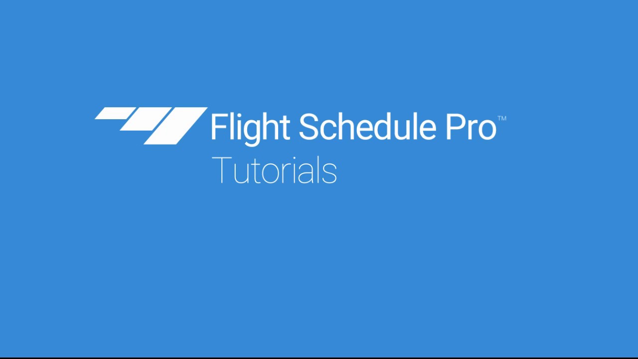 Set up Activity Types on Flight Schedule Pro v4