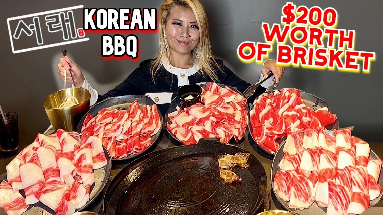 EATING $200 WORTH OF BRISKET at Seorai KOREAN BBQ in Santa Clara, CA!! #RainaisCrazy