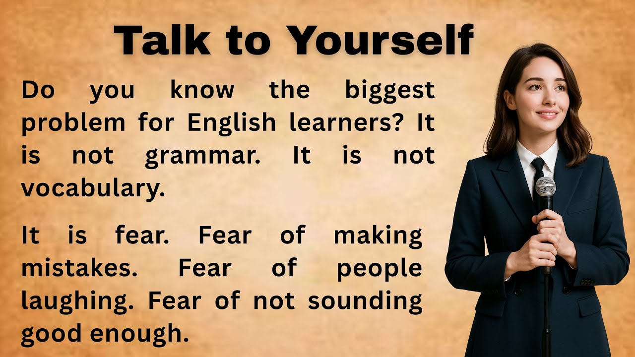 Talk to Yourself and Improve Every Day || Improve Your English || Bookish English 2